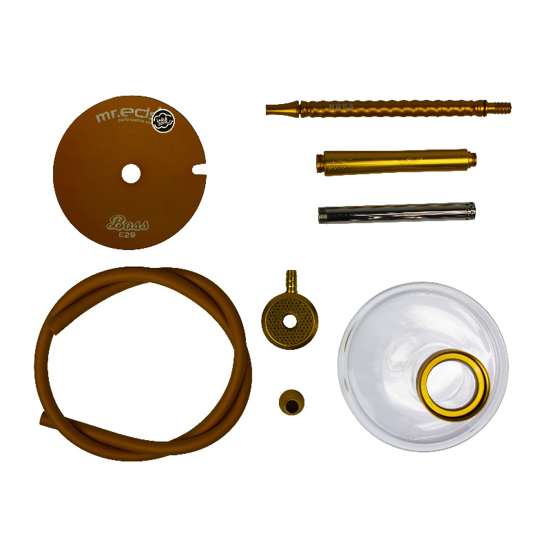 Mr.Eds E29 Boss Fajka Wodna Shisha | Gold - obrazek 5