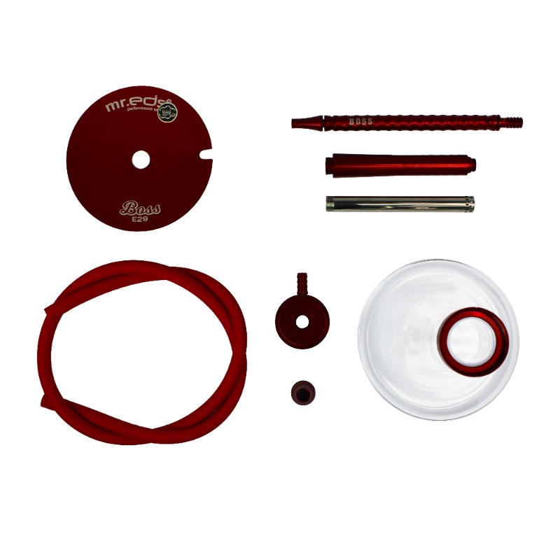 Mr.Eds E29 Boss Fajka Wodna Shisha | Red - obrazek 5