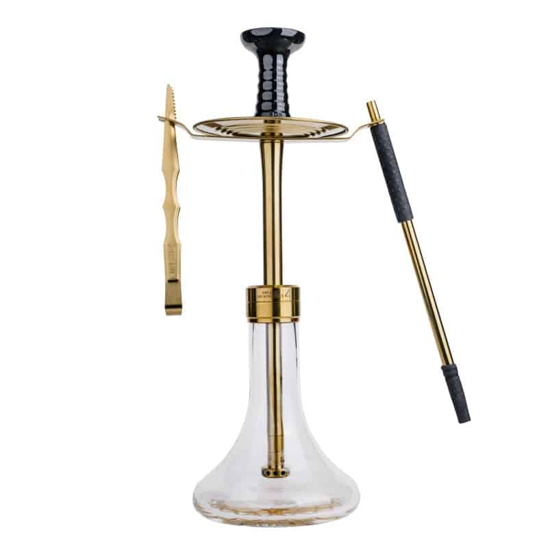 Mr.Eds E24 Big Boss Pro-X4 Fajka Wodna Shisha – Seria tytanowa | Gold - obrazek 2