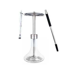 Mr.Eds E24 Big Boss Pro-X4 Fajka Wodna Shisha – Seria stalowa | Silver