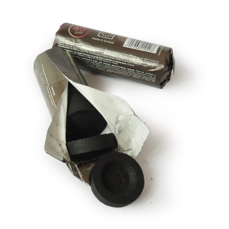 Carbopol | Węgiel Samorozpalający do Fajki Wodnej Shishy 40mm Paczka - obrazek 3