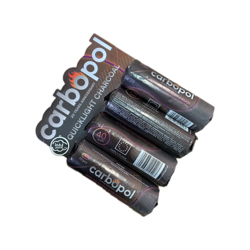 Carbopol | Węgiel Samorozpalający do Fajki Wodnej Shishy 40mm Paczka - obrazek 10