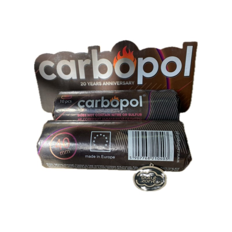 Carbopol | Węgiel Samorozpalający do Fajki Wodnej Shishy 40mm Paczka - obrazek 2