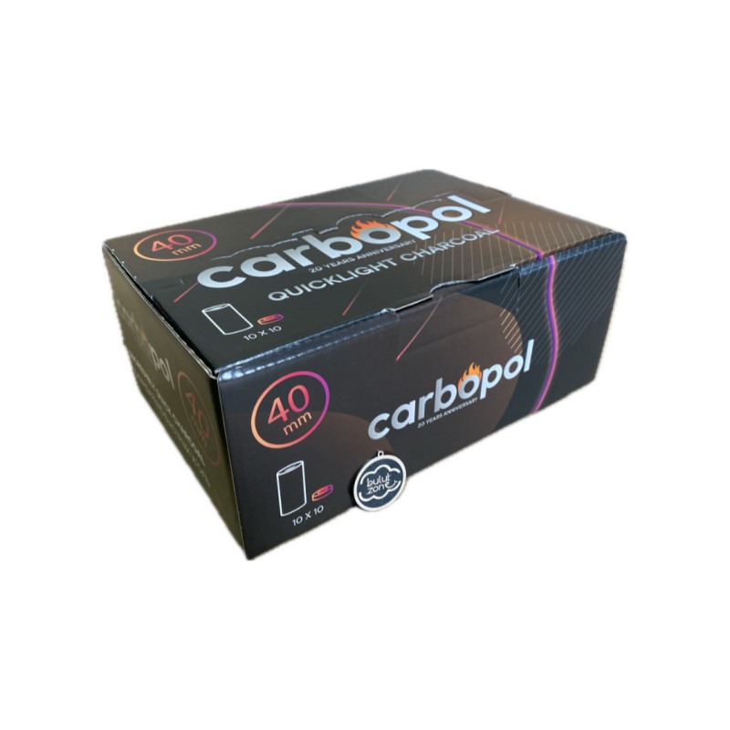 Carbopol | Węgiel Samorozpalający do Fajki Wodnej Shishy 40mm Paczka - obrazek 6