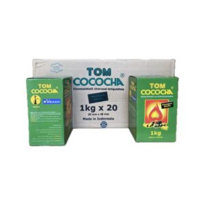 Tom Cococha Hexagon Sticks | Węgiel Kokosowy do Fajki Wodnej Shishy 20Kg Box
