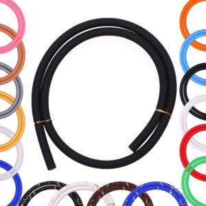 Wąż Silikonowy Miękki do Fajki Wodnej Shishy - Czarny