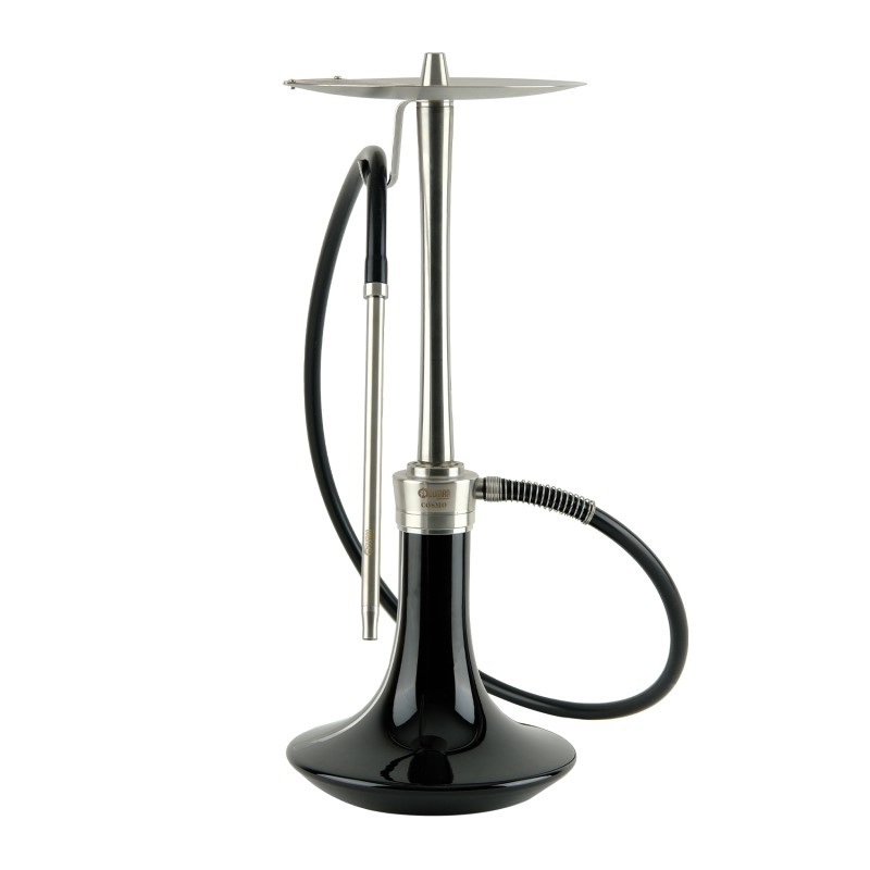 Oduman Cosmo Hookah | Silver Body & Black Glass Fajka Wodna Shisha