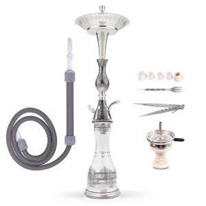 Luna Hookah Tradi Srebrna | Tradycyjna Fajka Wodna Shisha
